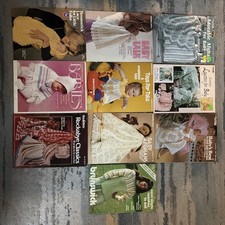 Knit-Crochet Afghan Pattern Booklets Leisure Arts, Columbia Minerva, Needleworks