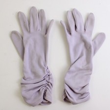 Vintage Size Small Women's Elastic Wrist Lavender Evening Gloves