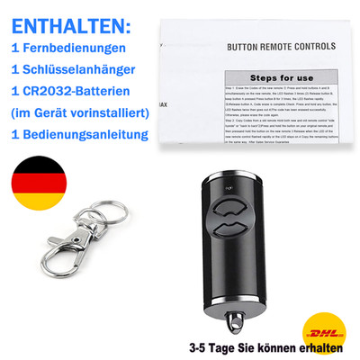 1x Garagentor Handsender für Hormann HSE2/HSE4 868-BS,HS1/HS2/HS5 868-BS