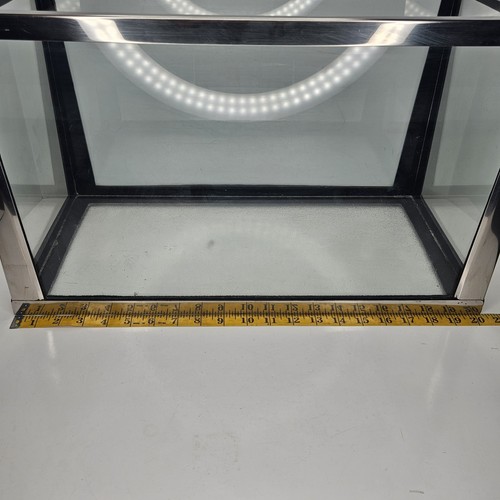 Vintage Metaframe Deluxe Stainless Aquarium Fish Tank Glass Terrarium ...
