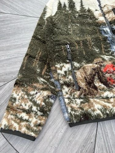 Polo Ralph Lauren High Pile Fleece Sportsman Country Scenic Wildlife Jacket XL image 9