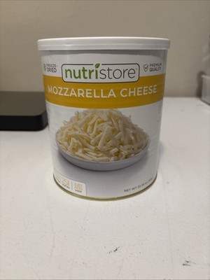 Nutristore Mozzarella Cheese Can Freeze Dried Food 25yr Storage