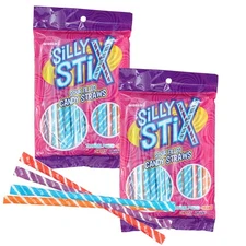 Candy Straws, 2.75 Ounce Bags (Pack of 2), Pixie Sticks, Sour Filled Candy...
