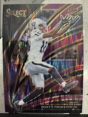 2025 Panini Select - Club Level Dont'e Thornton Jr. #206 Purple Shock Prizm /699