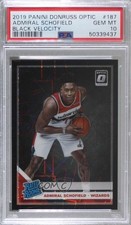 2019 Donruss Optic Black Velocity Prizm 6/39 Admiral Schofield #187 PSA 10 05gv