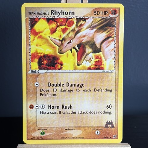 Team Magma's Rhyhorn 38/95 Uncommon Team Magma vs Team Aqua Pokemon LP