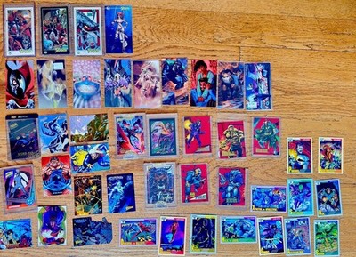 Vintage 1990s Marvel DC Spawn Trading Card Lot Holograms Inserts Rare 50+