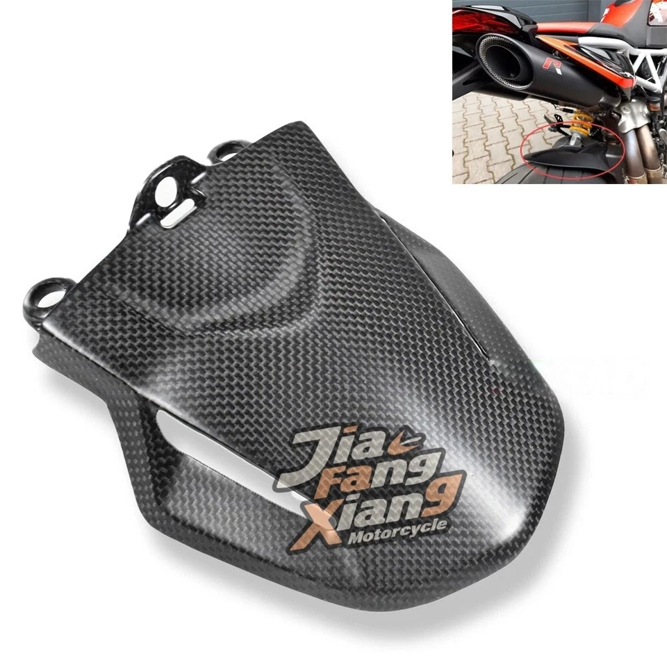 Carenado guardabarros trasero 100% fibra carbono para Ducati Hypermotard 698 2024-2025 Foto 3 de 4