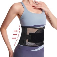 Umbilical Hernia Belt, Elastic Abdominal Binder Lower Waist Support Belt, Post S