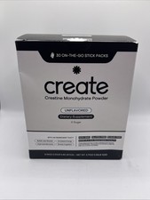 Create Single Serve Creatine Monohydrate Powder 30 Stick Packs.EXP 8/27 FREE    