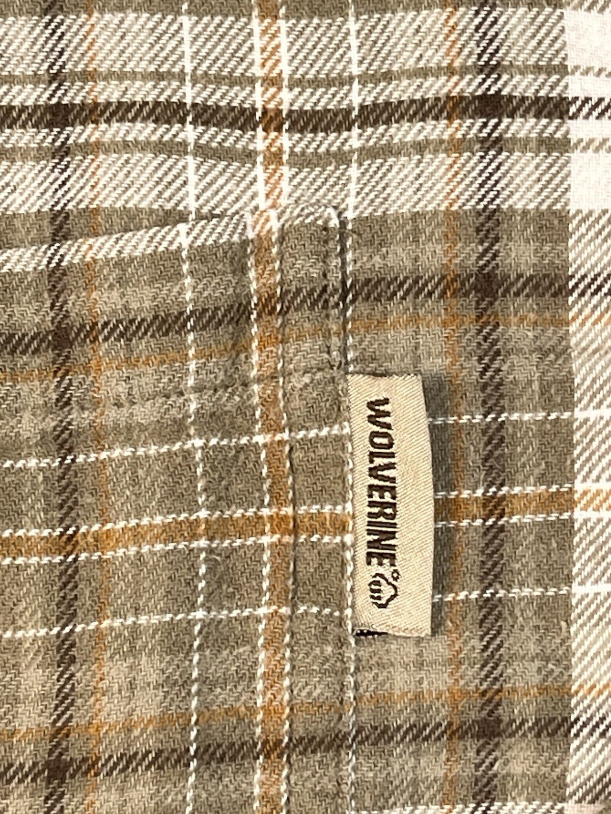 Wolverine Flannel Large Multi Brown Long Sleeve C… - image 5