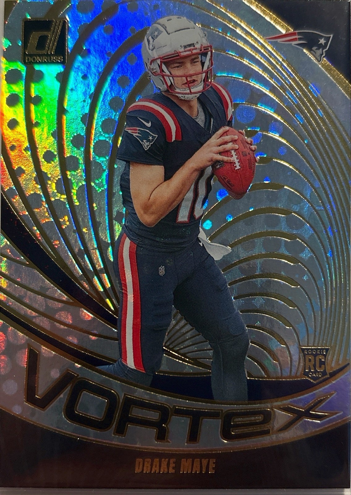 2024 Panini Donruss - Vortex Drake Maye #VOR-DMA Galactic (RC)