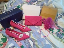Wedding Accesories Shoes/Bag/Facinator . Size 6