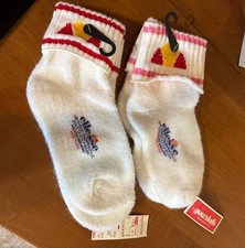 90s vtg Ellesse Tennis Ankle Socks New Acrylic Hi-Bulk Made In USA