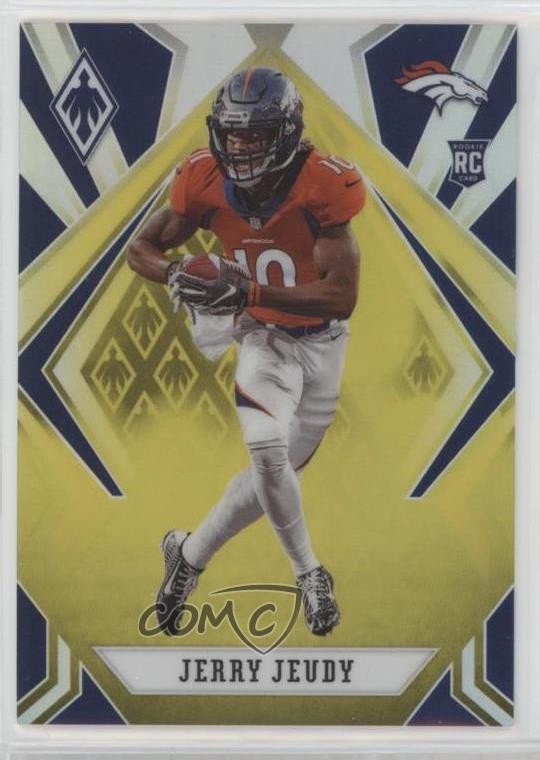 2020 Panini Phoenix Rookies Yellow 16/75 Jerry Jeudy #105 Rookie RC 11n4