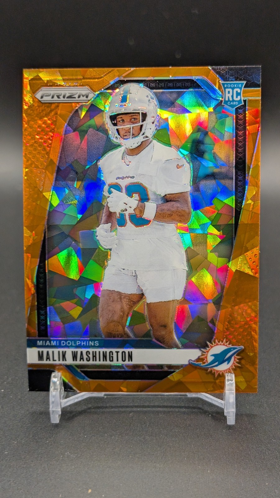 2024 Panini Prizm #371 Malik Washington Orange Ice