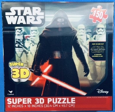 Star Wars Super 3D 150 Piece Jigsaw Puzzle by Disney Cardinal 2015