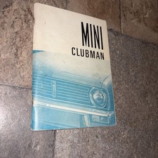 Mini Clubman Fahrerhandbuch - 1973
