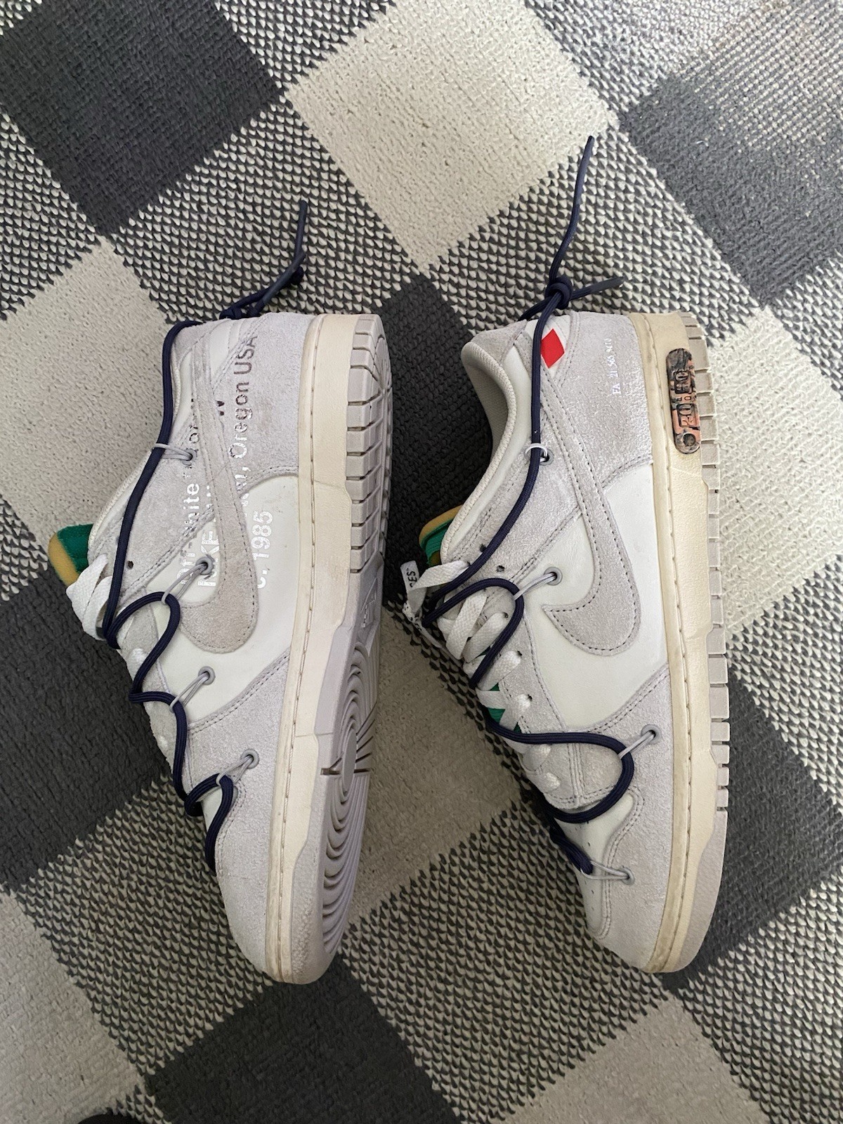 OFF WHITE X NIKE Taglia US 11 Nike Off White x Dunk Low lotto 20 di 50 usate buone condizioni.