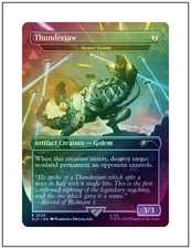 1x Thunderjaw - Meteor Golem, Foil, Horizon Zero Dawn Secret Lair MTG NM