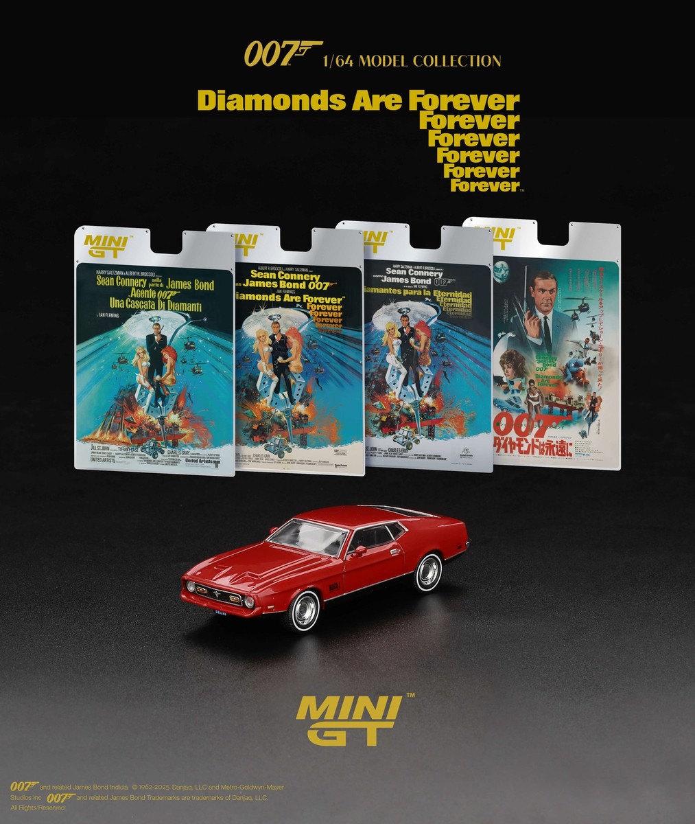 Mini GT #905 1/64 007 Ford Mustang Mach 1 