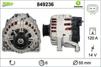 Valeo Generator 849236 FüR Opel