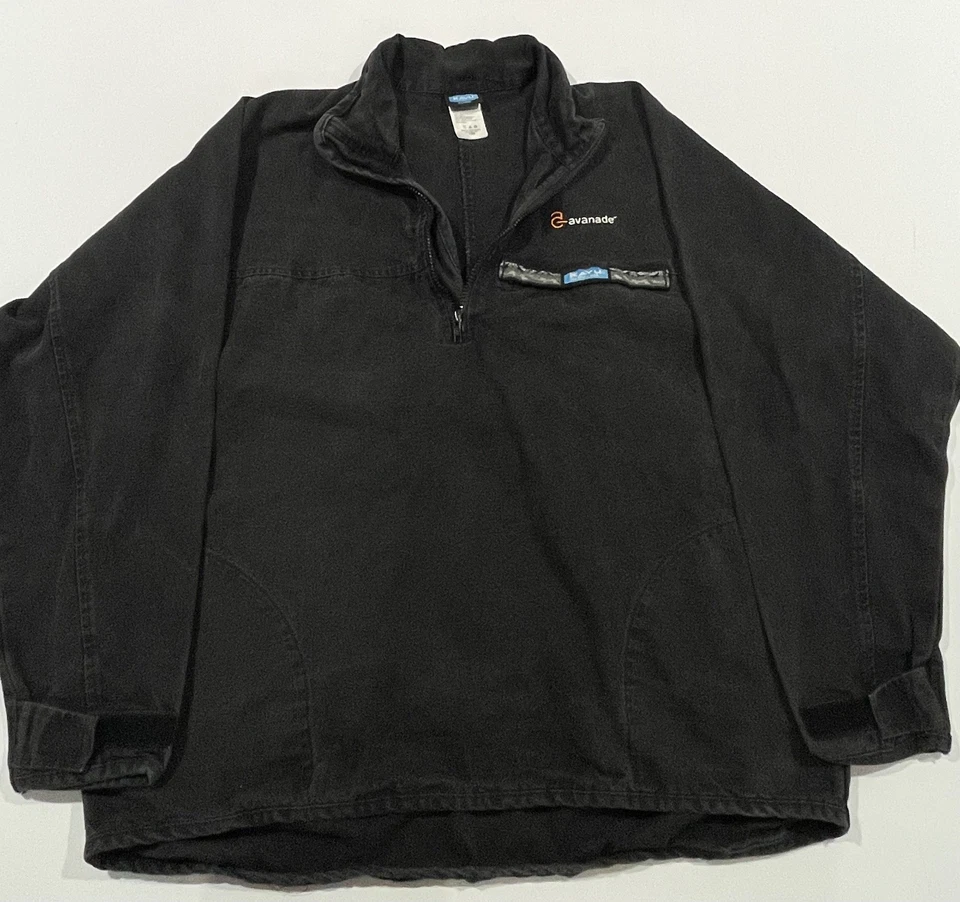 Kavu Мужская винтажная куртка четверть молнии уголь холст размер XL туризм  - Изображение 4 из 4