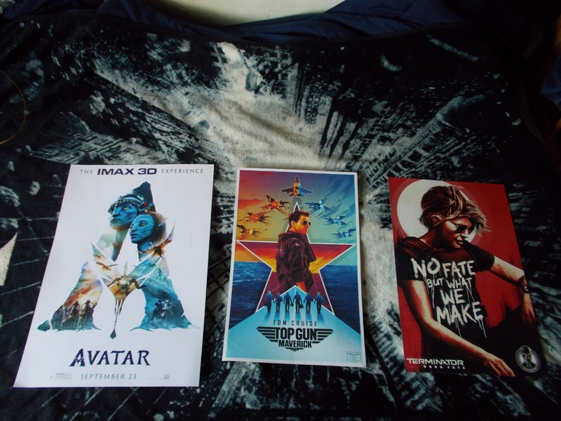 AMC Rare Mini-Poster LOT- IMAX Avatar (2009), Top Gun 2: Maverick, Terminator 6-