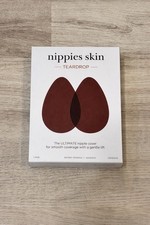 Nippies Skin Teardrop A-B Nipple Covers Red Brown Adhesive Lift Reusable New