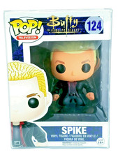 Funko Pop 124 SPIKE Buffy the Vampire Slayer HTF Vaulted Protector Damaged Box