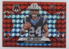 2024 Panini Mosaic NFL Debut Red Mosaic Prizm Jonathon Brooks #276 13nm