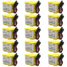 15x BR-2/3AGCT4A 6V PLC Battery For FANUC A98L-0031-0025 CNC Mahine  Black Plug
