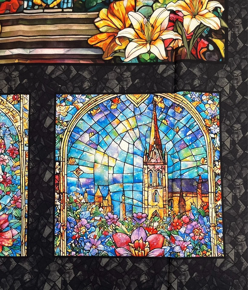 Faith in Full ~ Stained Glass Window Panel ~ Henry Glass ~ 24" x 44" - Image 3 of 4