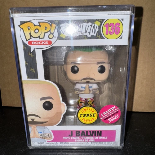 FUNKO POP! J Balvin CHASE (Green Hair) LIMITED EDITION With Hard Stack Protector