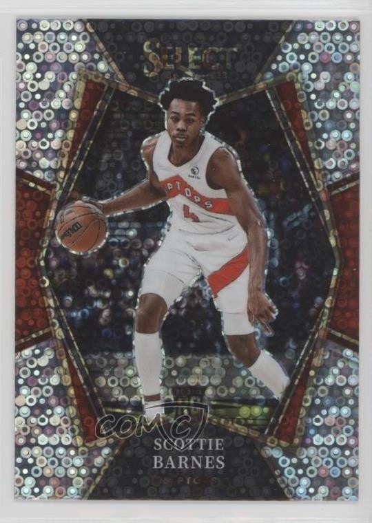 2021-22 Panini Select Premier Level Disco Prizm Scottie Barnes #111 02ez