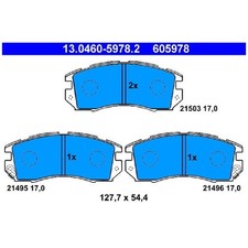 ATE Bremsbelagsatz Bremsklötze vorne 21503 605978 26296AA143 26296AA142 | 66805