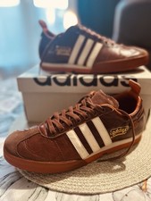 Men’s Vintage Adidas UFO Samba Brown Orange Leather Sneakers US 9.5 Rare 2004 - Image 3