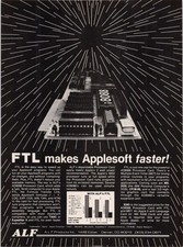ALF AD8088 Processor Card Apple II Vintage Computer Magazine Ad 1980s
