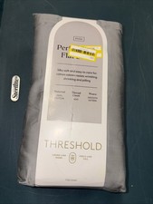 Full 400 Thread Count Performance Flat Sheet Classic Gray - Threshold: Cotton