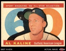 1960 Topps #561 Al Kaline All-Star Tigers HOF 5 - EX
