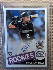 2020 Topps Update Series - 1985 Topps Baseball Autographs Yonathan Daza #85A-YD