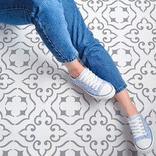 STENCILIT Malaga Large Floor Stencil - XL 18x18 in Tile Stencil