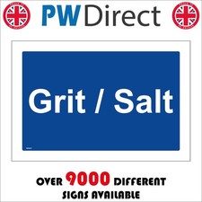 SIGN Grit Salt Container Bin Winter Environment Roads Estates Council MA847F