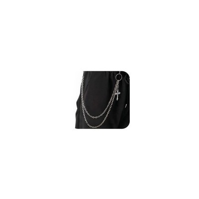Cross Wallet Chains for Men , Heavy Duty Pants Chain Punk Rock Gothic Hip Hop...