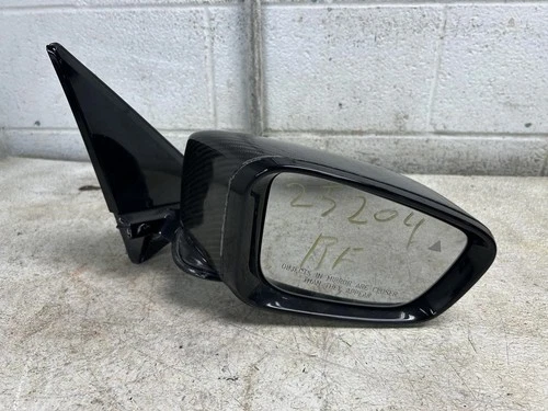 2020 BMW 750I Passenger Side View Mirror Gloss Black Base Carbon Fiber Cap 