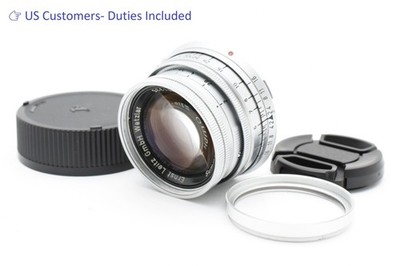 Leica Summicron 50mm 5cm f2 Vintage MF Lens L39 [ Near Mint++ ] C694 US- DDP