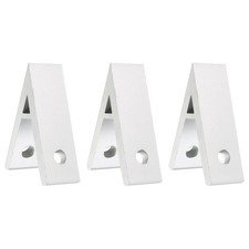 3Pack 59x22mm 45 Degree Angle Shelf Bracket Aluminum Corner Joint Brace Silver