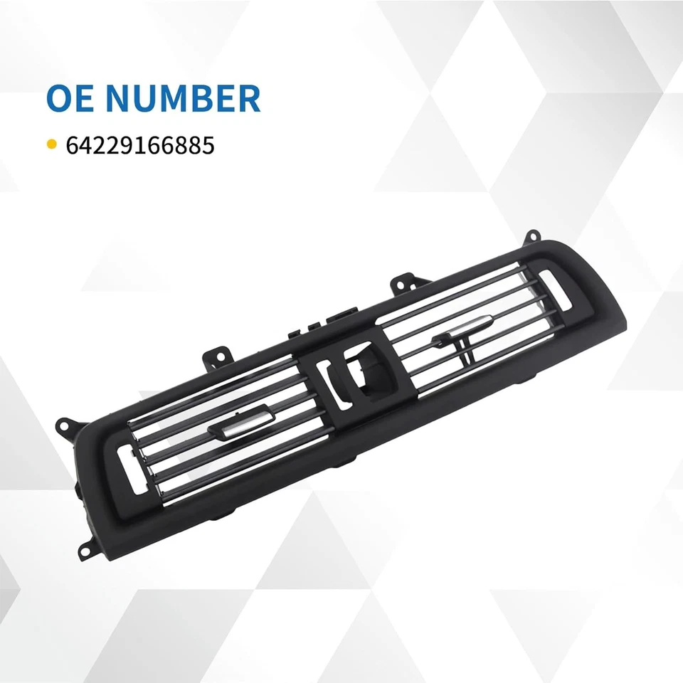 Center Dash AC Heater Air Vent Black for BMW 528i 528i xDrive 530i 535d xDrive - Imagem 4 de 4