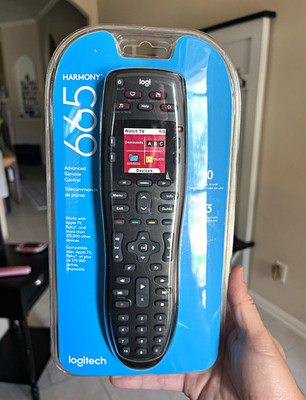 Logitech Harmony 665 Infrared Remote Control Black - New Sealed