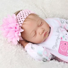 Realistic Reborn Baby Dolls 22" Handmade Newborn Girl Vinyl Silicone Xmas Gift